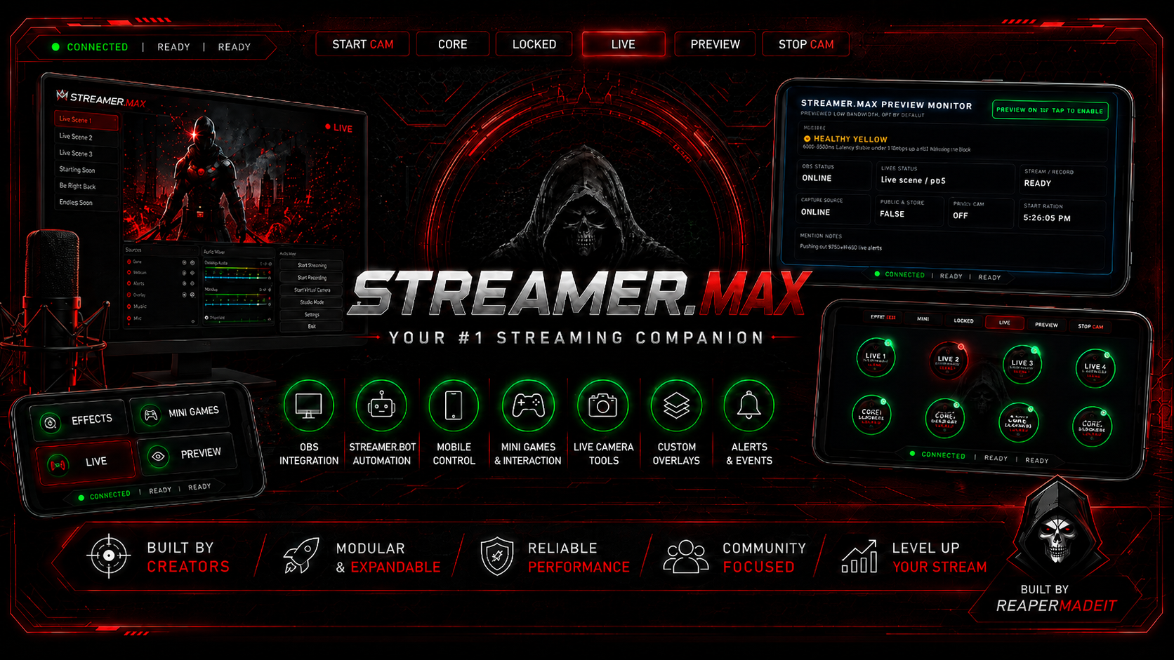 Streamer.max streaming companion interface preview